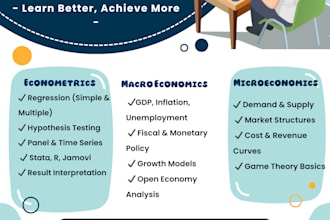 teach you econometrics economics macro economics microeconomics