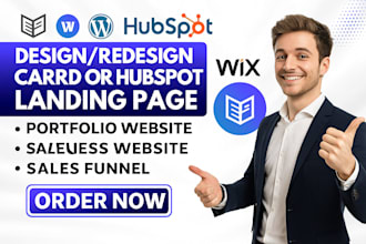 design redesign hubspot website, carrd website design, carrd landing page