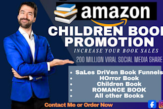do amazon ebook promotion, romance book, horror, poetry, children story book