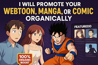 do webtoon promotion manga tapas webcomic promotion comic organically