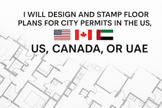 design, review, stamp floor plans for fl, ny, sf, chicago, and las vegas permits