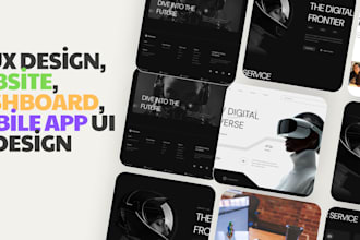 get UI UX design, website, dashboard, mobile app  design