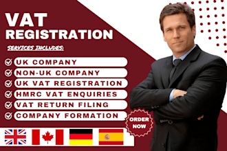 do vat registration, company registration in UK, germany, canada