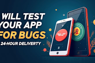 do mobile app testing bug reports, QA and UX testing for android and ios