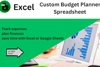 create custom excel spreadsheet template google sheet finance or budget planner
