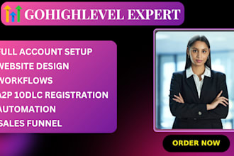 create a converting gohighlevel website, sales funnel, and ai automation