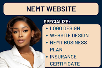 do nemt business logo, website and insurance certificate