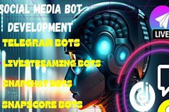 develop facebook marketplace bot, ebay bot, etsy bot, shopify bot in python
