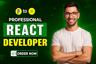 be your react expert, react developer, front end designer, figma to react