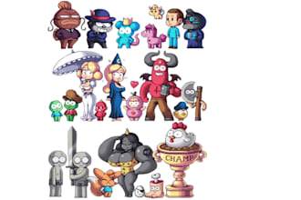 create pixel art characters and animations