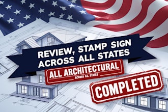 draw and stamp architectural, mep drawing engineering plans for city permit