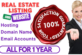 offer 1 year hosting with a real estate listing website to attract leads
