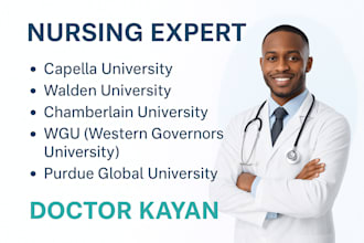 do flexpath, nclex, bsn, msn and dnp nursing, capella, walden, gcu,purdue 2025