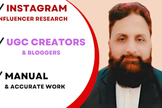 research instagram influencers, ugc creators, targets, or bloggers