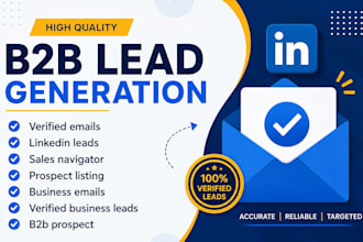 do b2b prospect list with decision makers, verified business emails