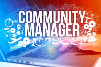 be your community manager, x app, telegram, discord manager and moderator