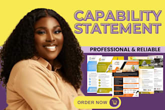 design an effective capability statement for winning government contact, rfp