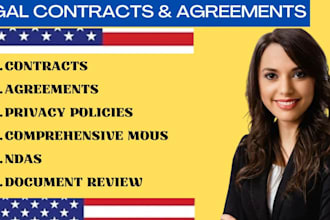 write legal contract, agreement, terms and condition, privacy policy as a lawyer