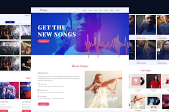 create a standout personal brand music business, or author website