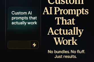 create and build chatgpt prompts for your brand or business
