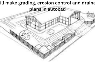 make grading, erosion control and drainage plans in autocad