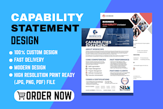 design a professional capability statement