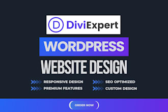 be divi expert for wordpress divi website with divi theme