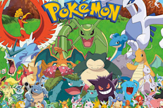 create unique 2d pokémon art and original fakemon designs 2d pokemon art