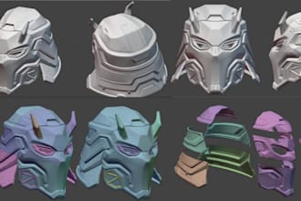 do 3d cosplay model cosplay helmet 3d sword for cosplay 3d mask for 3d print