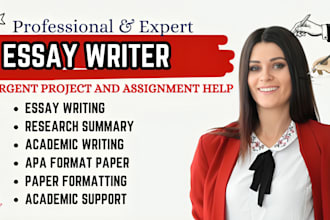 write an essay paper in apa or mla style, do research, summary, case studies