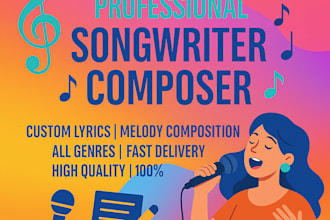 write song afrobeat, amapiano, and hip hop lyrics  pro vocals