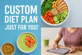 create custom diet plan just for you