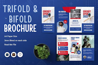 design trifold and bifold brochures, pamphlets, leaflets, real estate brochures