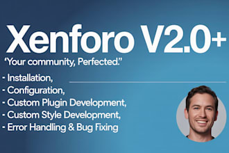 build custom plugin development in xenforo for website and xenforo addons