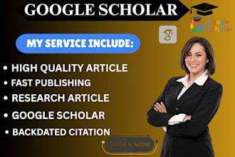 write and publish research article in google scholar indexed journal citations