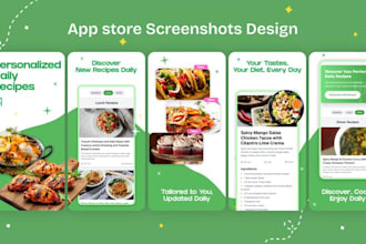 design awesome app screenshots for app store and play store for your mobile app