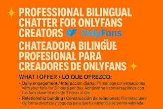bilingual onlyfans chatter , boost engagement retention
