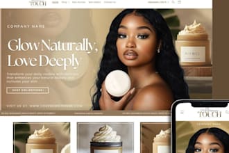 design beauty body butter shopify store facial serum website body scrub website