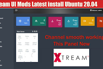 setup xstream UI panel, xui server, iptv website whmcs, restream panel migrate