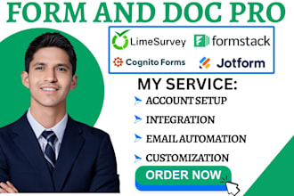 create limesurvey formstack cognito survey jotform google form integration