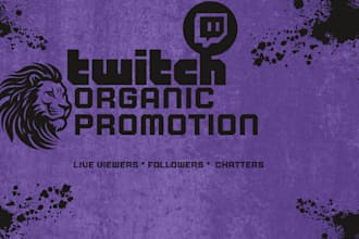 elevate your twitch channel organically to grow live viewers and followers