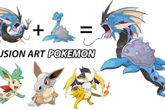 draw eye catching 2d fakemon 2d  pokémon style art for your game or project