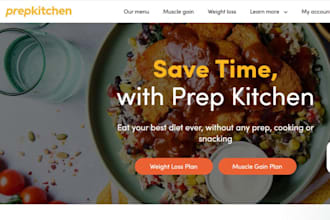 design meal prep website food delivery website restaurant sea food website
