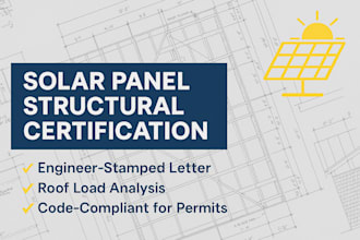 solar panel structural certification report engineer stamped plans USA