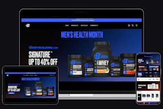 design nutraceutical website supplement shopify store peptide shopify store