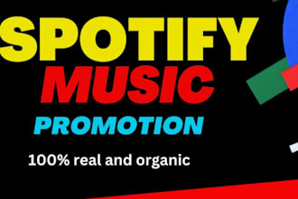 organic spotify music promotion, spotify album promotion, spotify artist growth