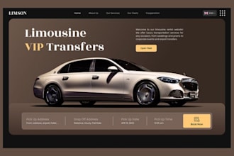 build limousine website chauffeur website suv website hummer automotive website