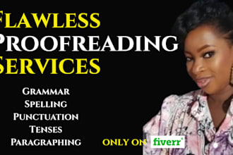 proofread and polish your book or article with flawlessly