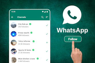 set up whatsapp business channel, whatsapp followers, real and active member