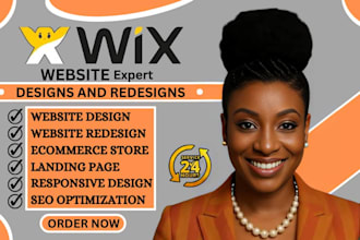 create wix website design, redesign wix website